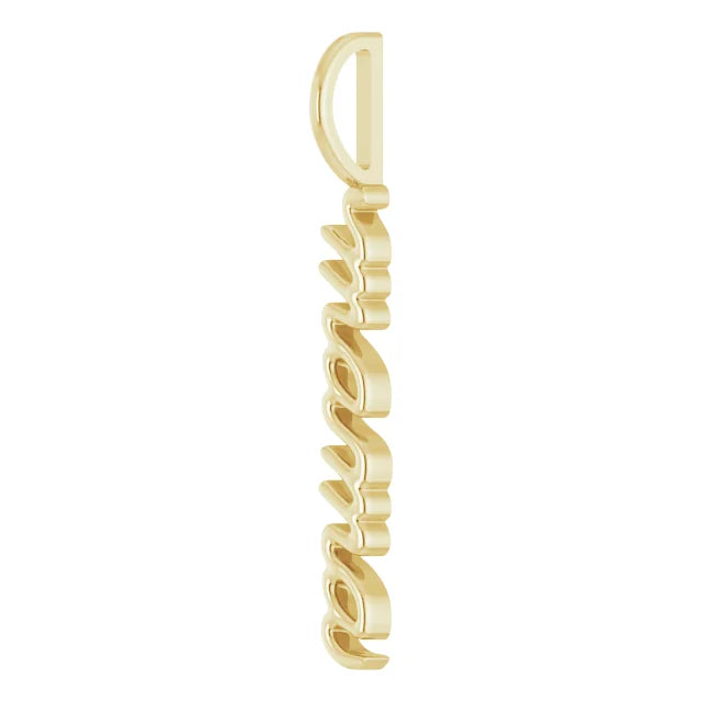 14K Yellow Gold Mama Pendant