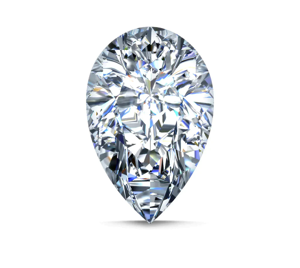 PEAR 4 Lab Grown Diamond , Color D, Clarity VVS1