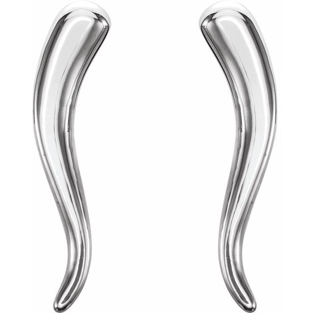 Sterling Silver Tiny Italian Horn , Italian Horn in San Diego , Italian Horn Earrings San Diego Italian Horn Jewelry, Italian Horns , Rose Gold Italian Horn ,