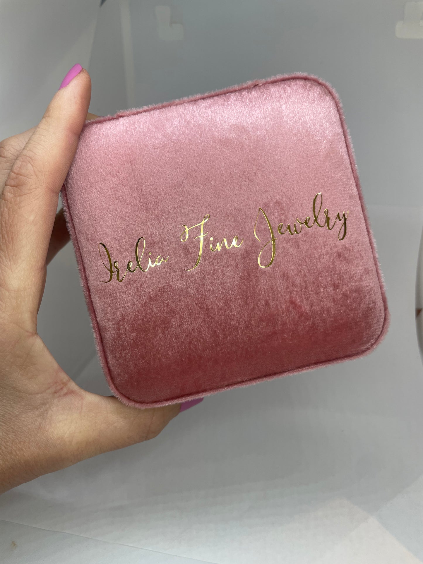 Square Velvet Jewelry Box