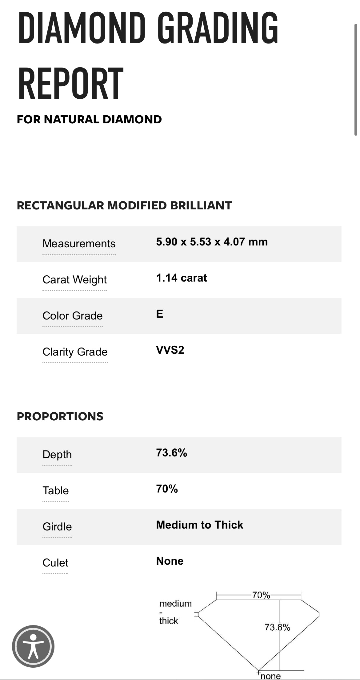 1.14 Carat Princess Cut Diamond E , VVS2 , GIA Certified 5192764496 //