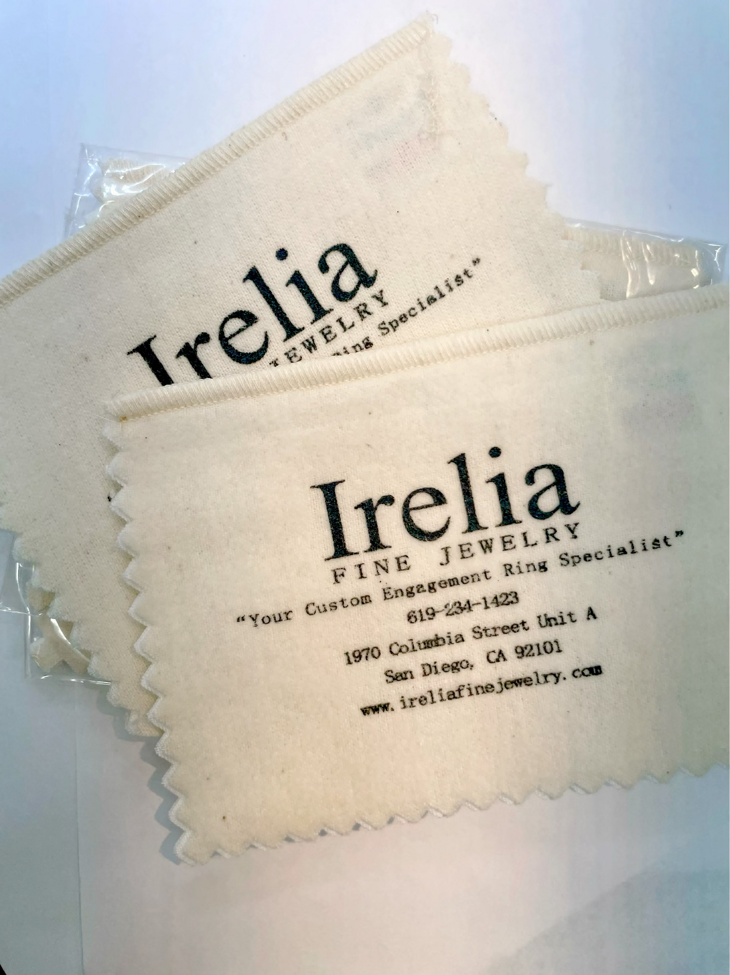 Irelia Custom Jewelry Cleaning Cloth