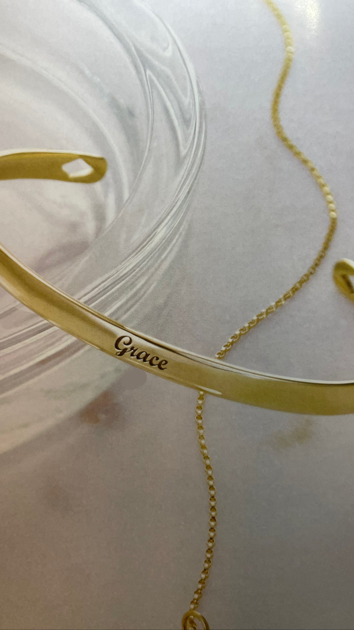 14K Yellow Gold Solid Cuff Style Bracelet , Size 7 inches , Engravable