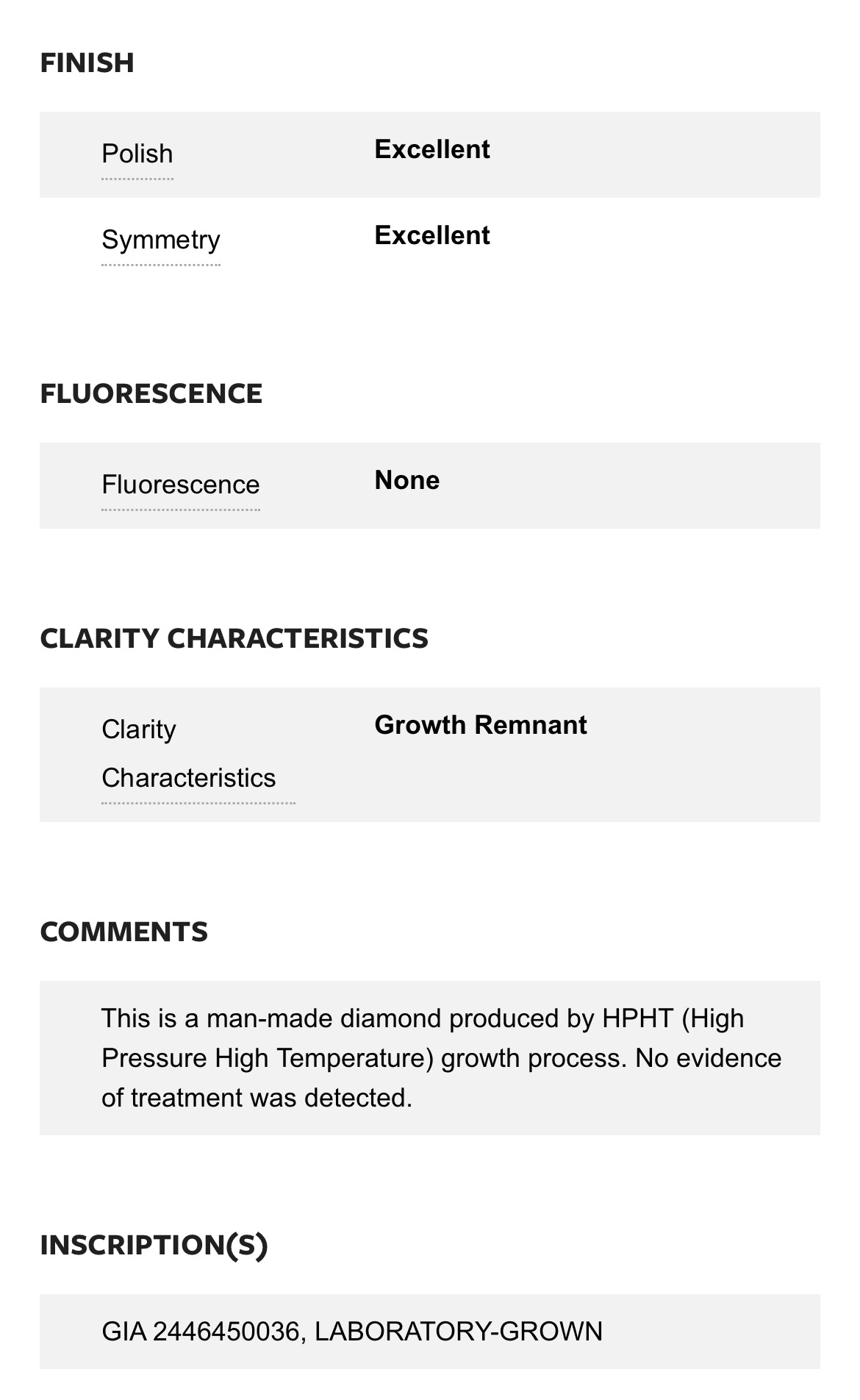 1.16 Lab Cushion Cut Diamond , Color D , Clarity VVS2 - GIA 2446450036