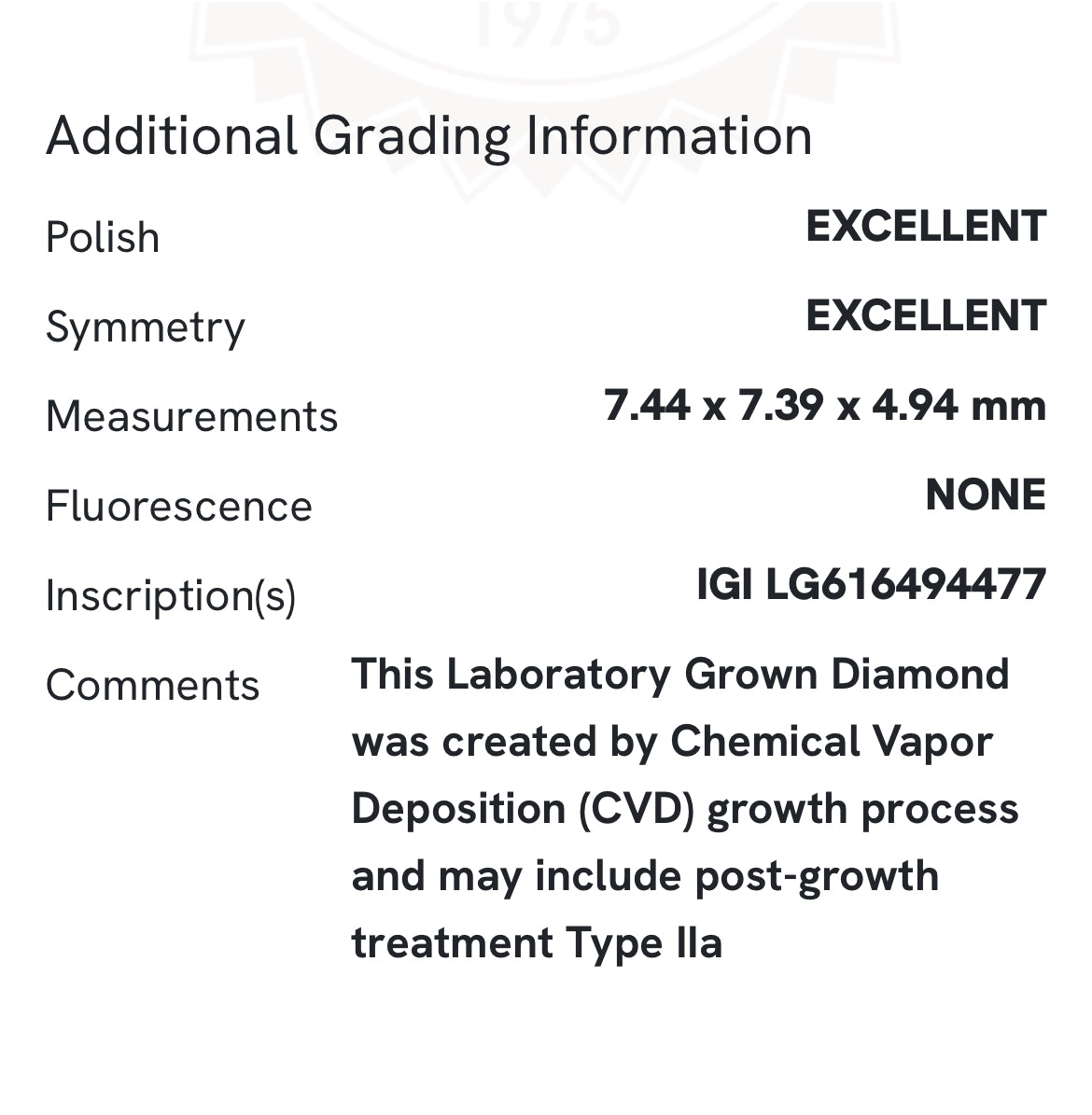 2.09 Lab Cushion Cut Diamond , Color D , Clarity VVS2  Excellent and Excellent , Certificate IGI 616494477