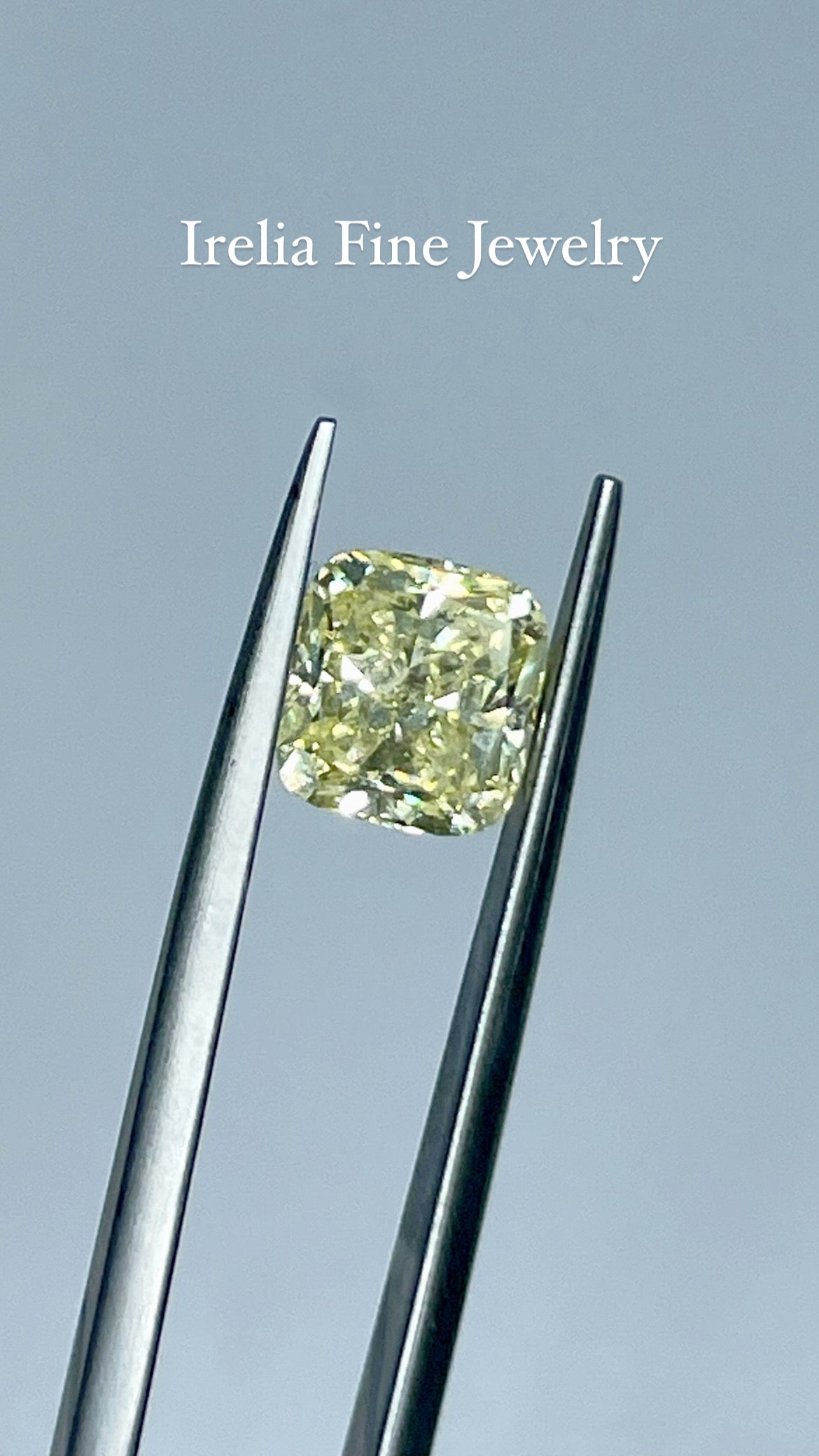 2.02 Carat Cushion Cut Diamond Color Fancy Intense Yellow , GIA Certified 5221382426 Total PRICE $16600.00 / DEPOSITED NEEDED