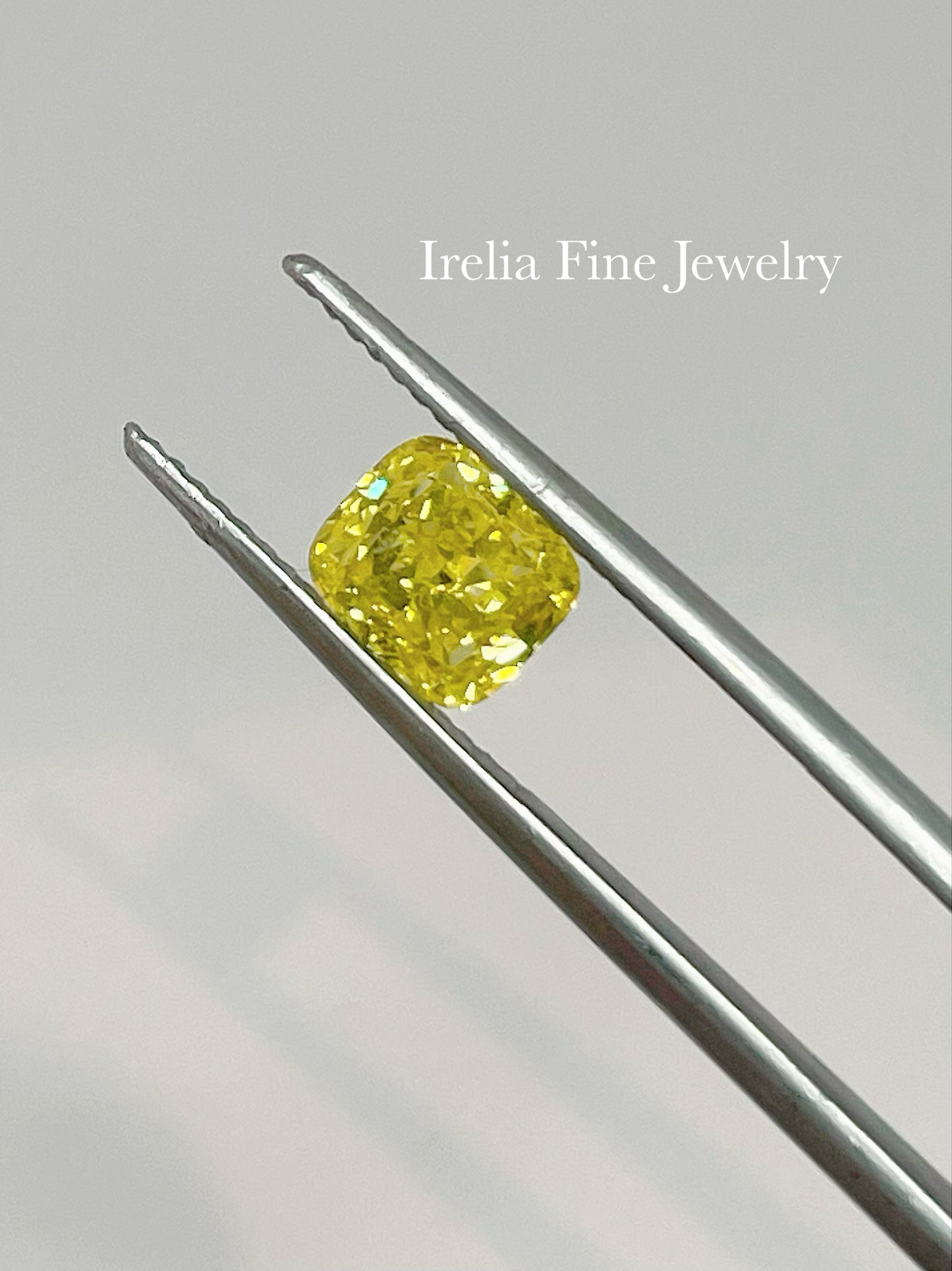 1.32 Carat Cushion Cut Artificially Irradiated Fancy Yellow, GIA CERTIFICATE 1166912926