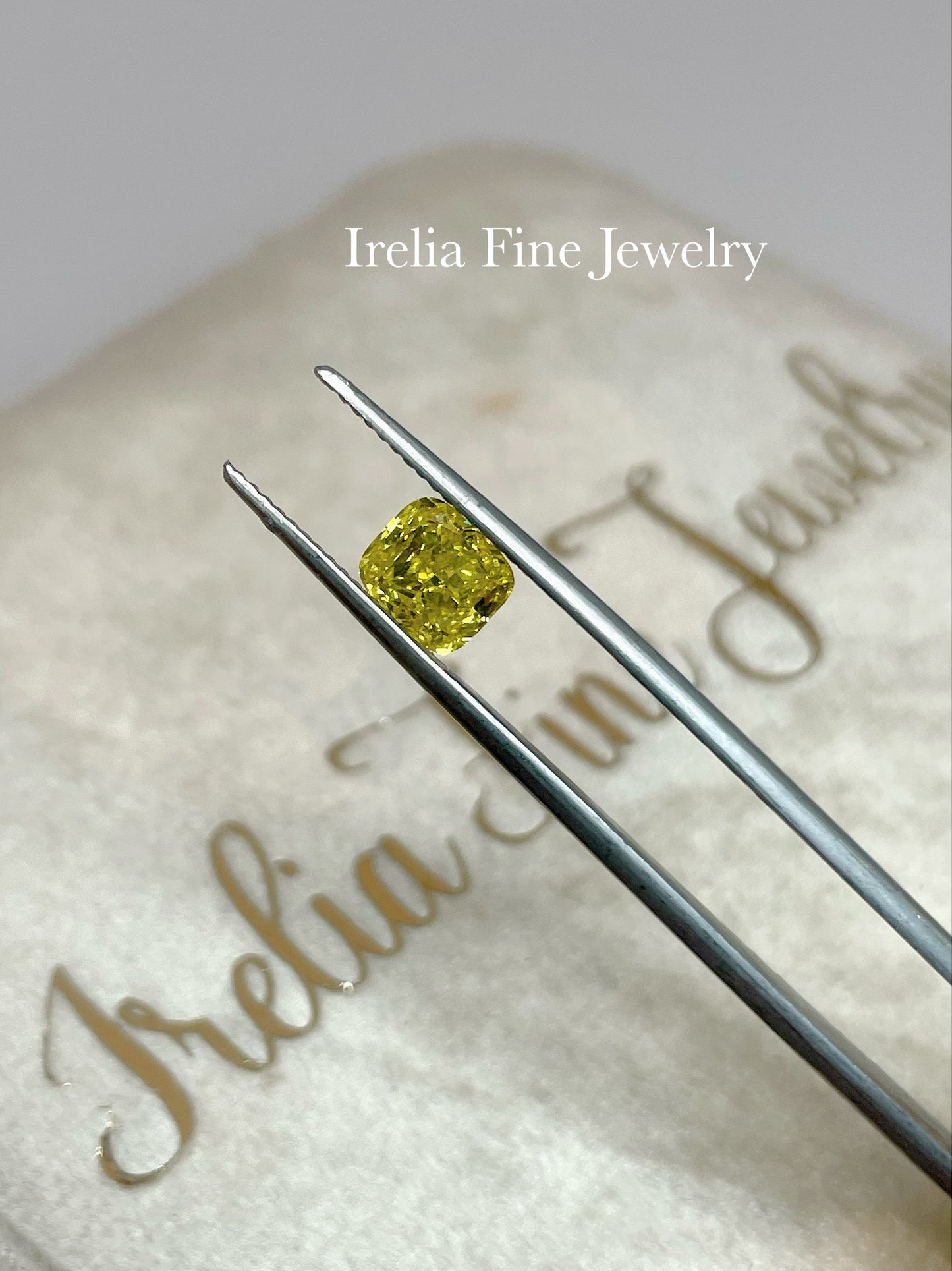 1.32 Carat Cushion Cut Artificially Irradiated Fancy Yellow, GIA CERTIFICATE 1166912926