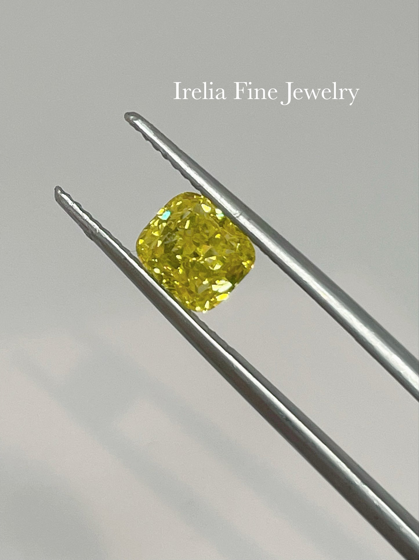 1.32 Carat Cushion Cut Artificially Irradiated Fancy Yellow, GIA CERTIFICATE 1166912926