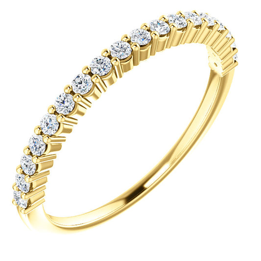14K Gold 1/4 CTW Natural Diamond Band