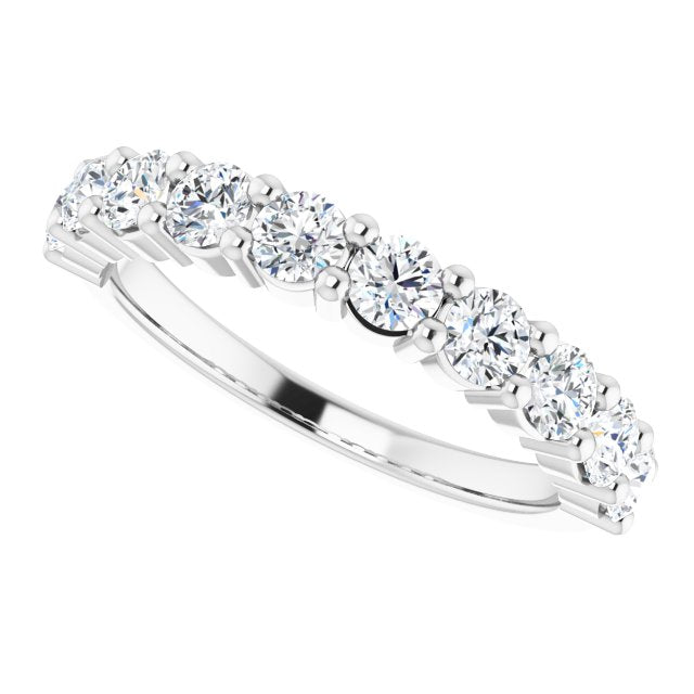 platinum 3 mm Round Anniversary Band