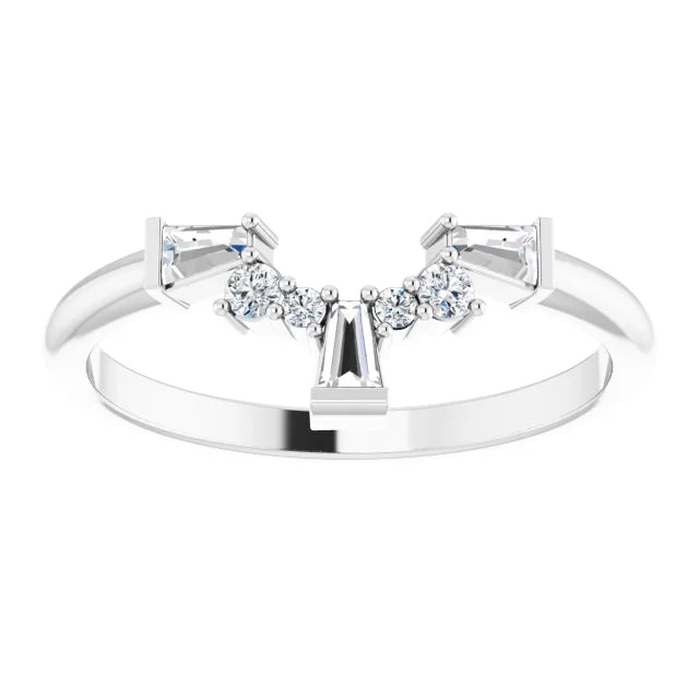 1/5 CTW Natural Diamond Contour Band