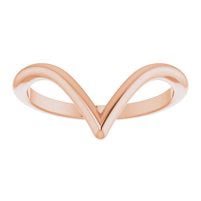 14K Gold V Shape