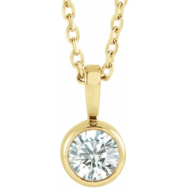 Diamond Bezel Pendant