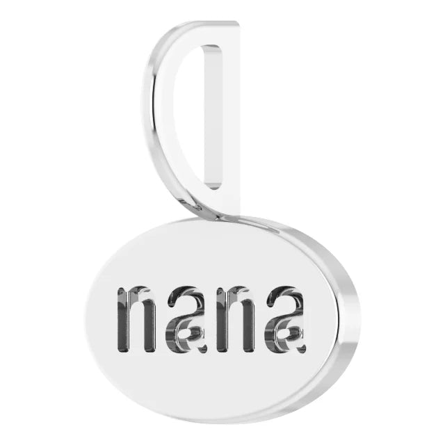 14k Gold Nana Pendant/Charm , comes in 14k White , Yellow and Rose Gold