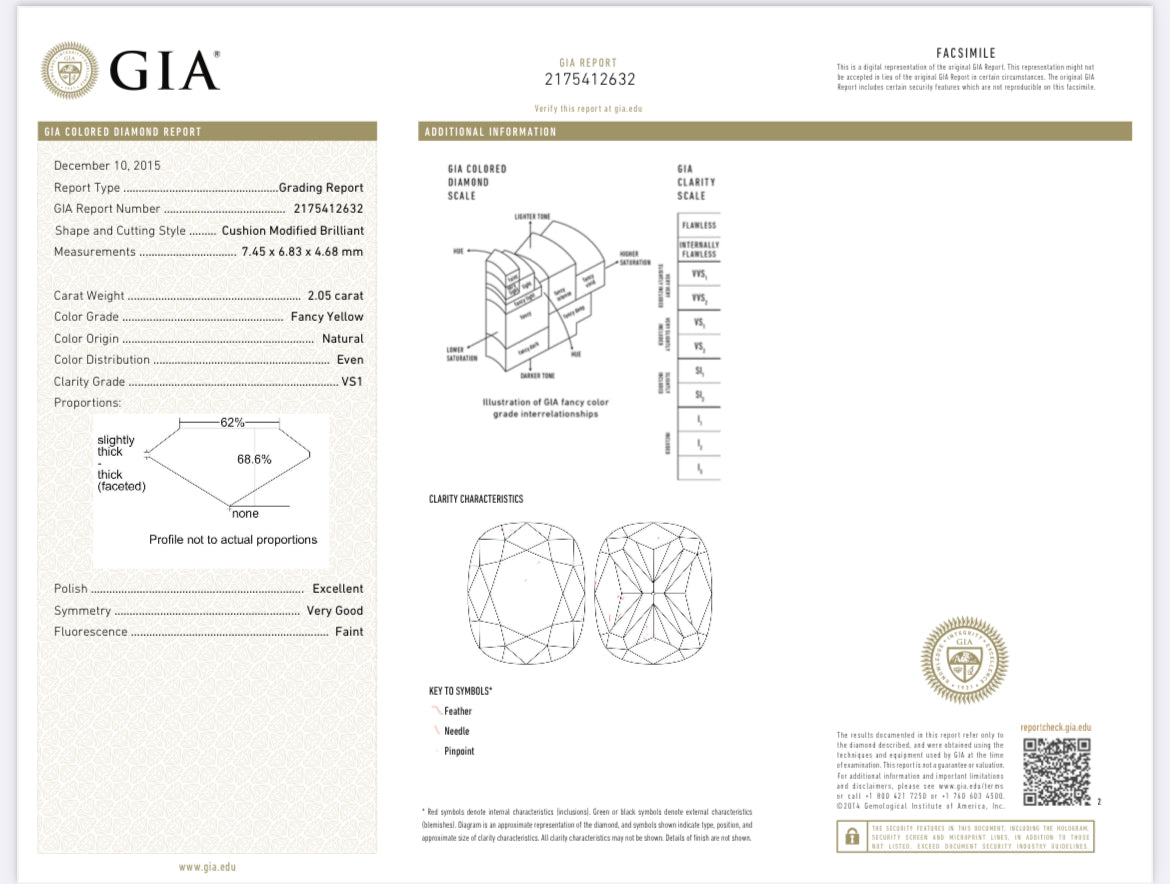 2.05 carat fancy colored Diamond 