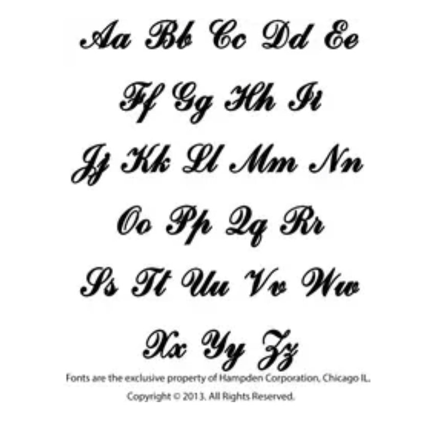 14k Yellow Gold Scripted Heart Nameplate Necklace, comes with 14k Gold 18"  inch Chain