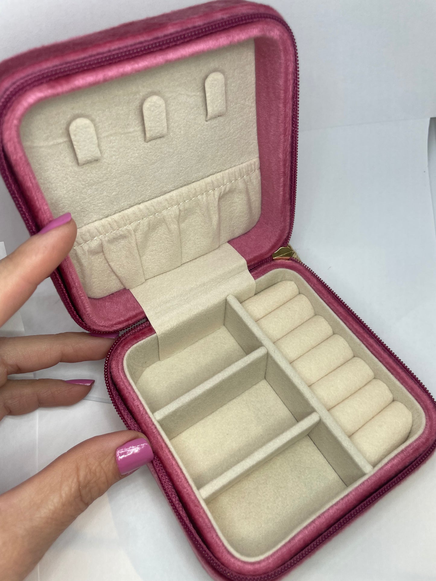 Square Velvet Jewelry Box