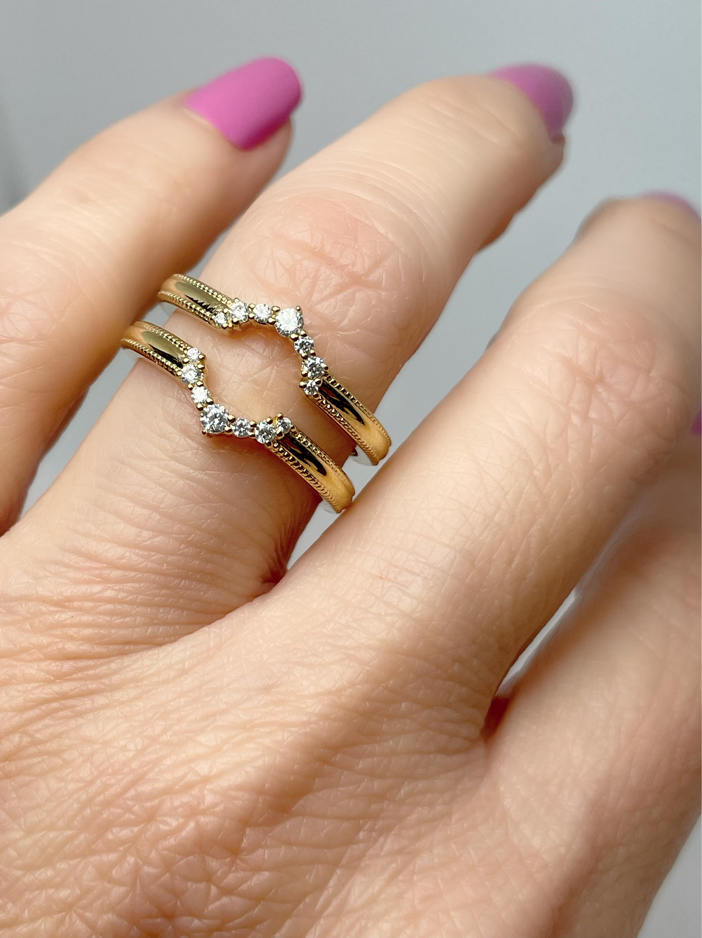 14k gold ring guard 