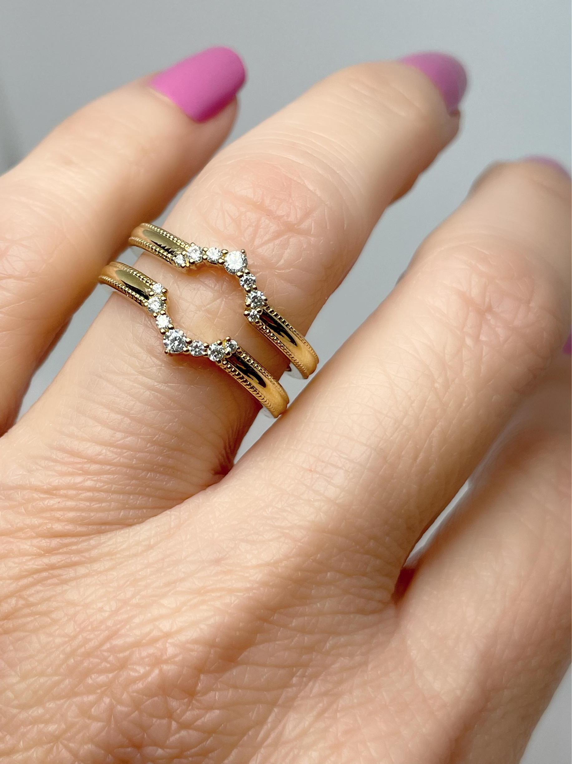 14k gold ring guard 