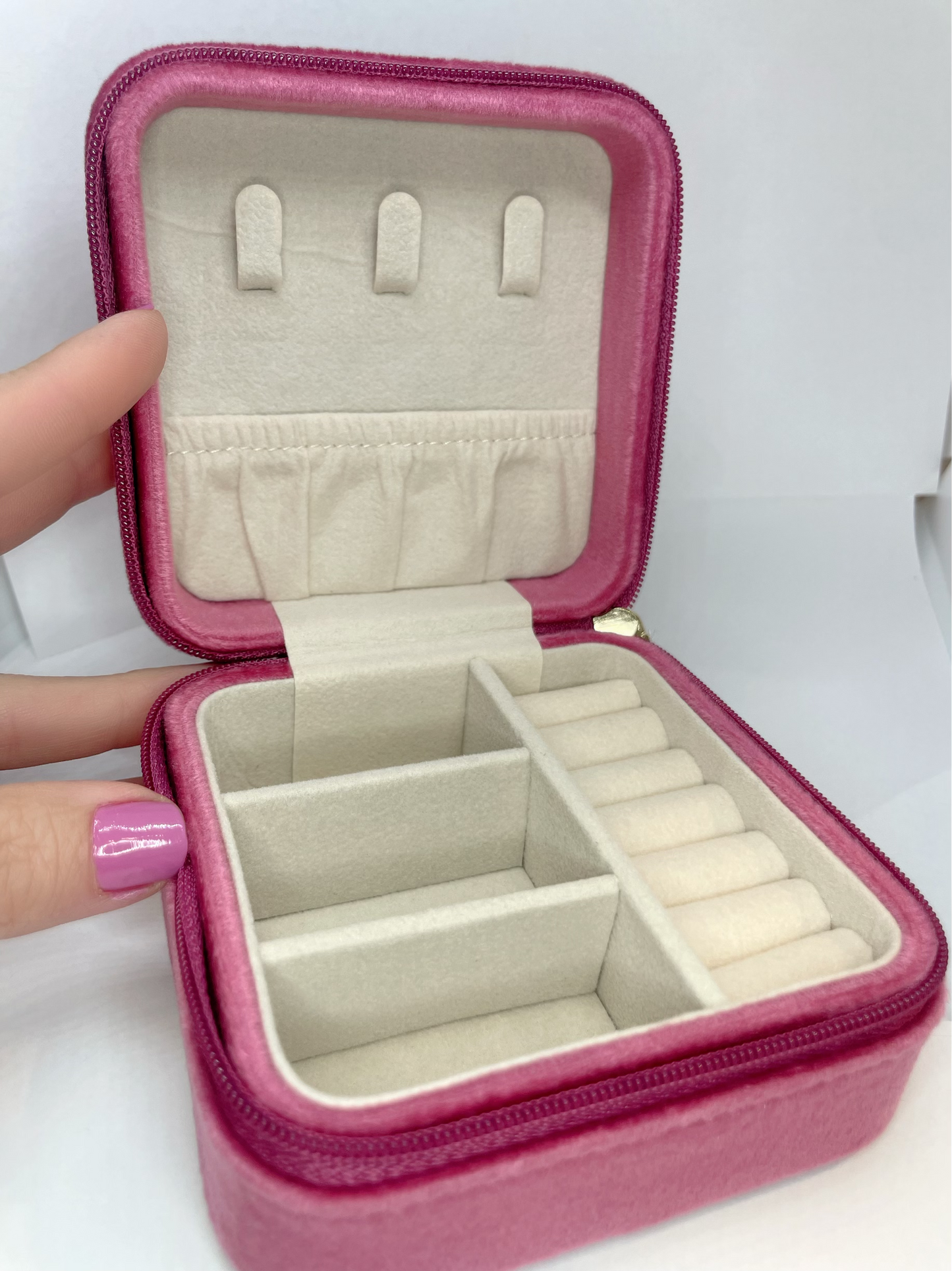 Square Velvet Jewelry Box