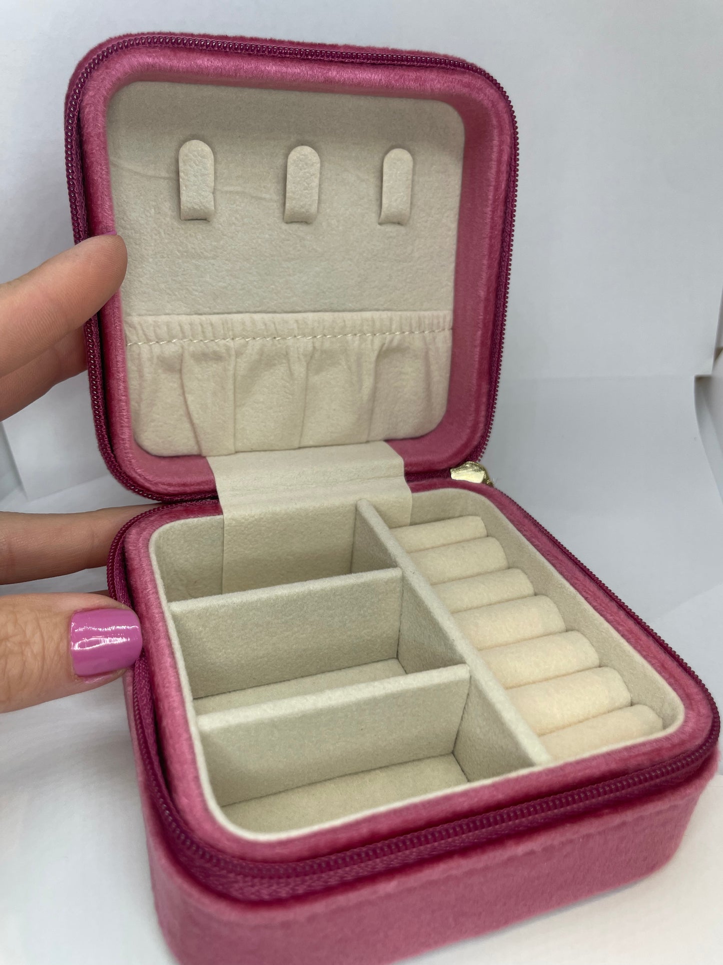 Square Velvet Jewelry Box