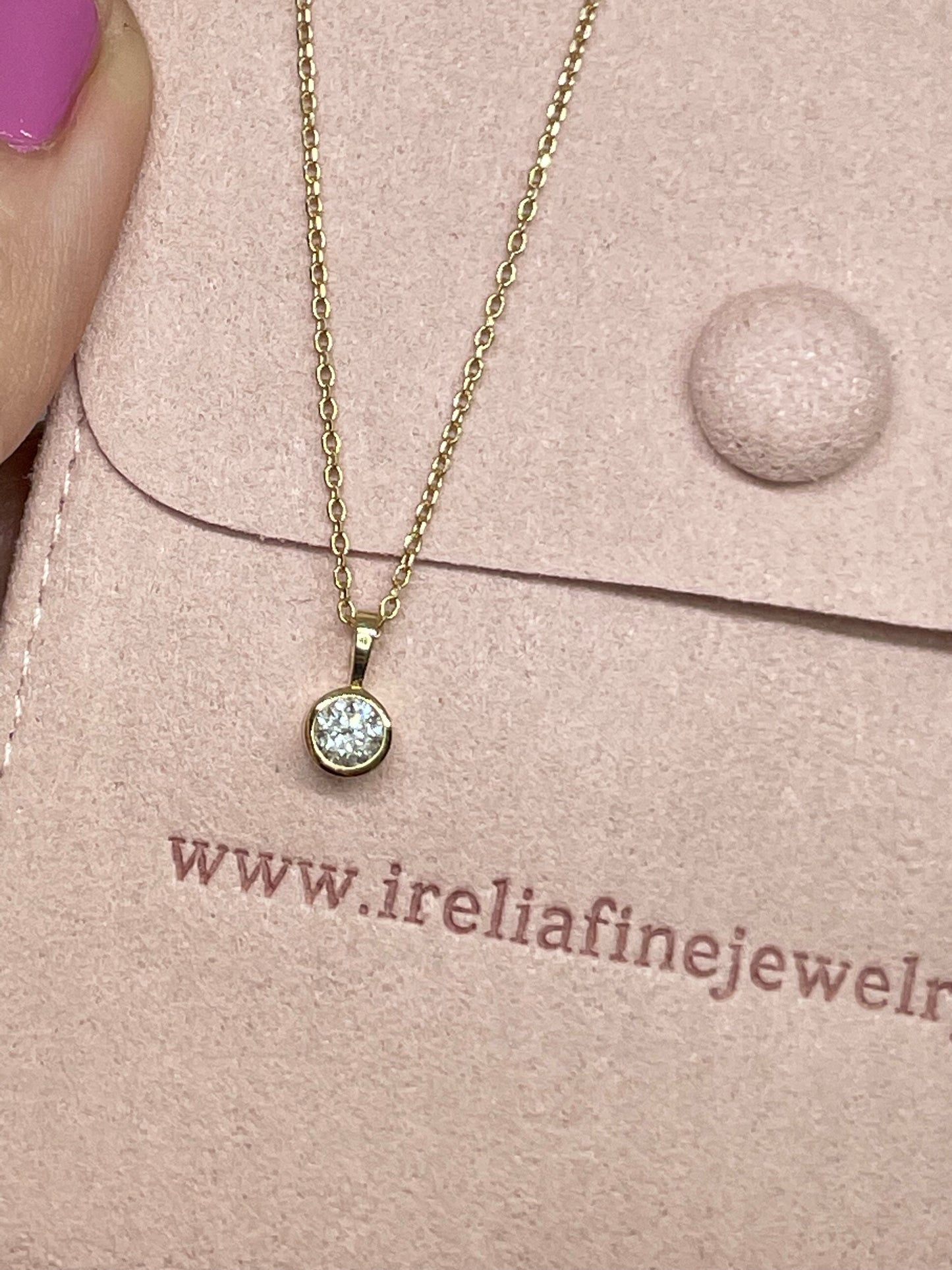 Diamond Bezel Pendant