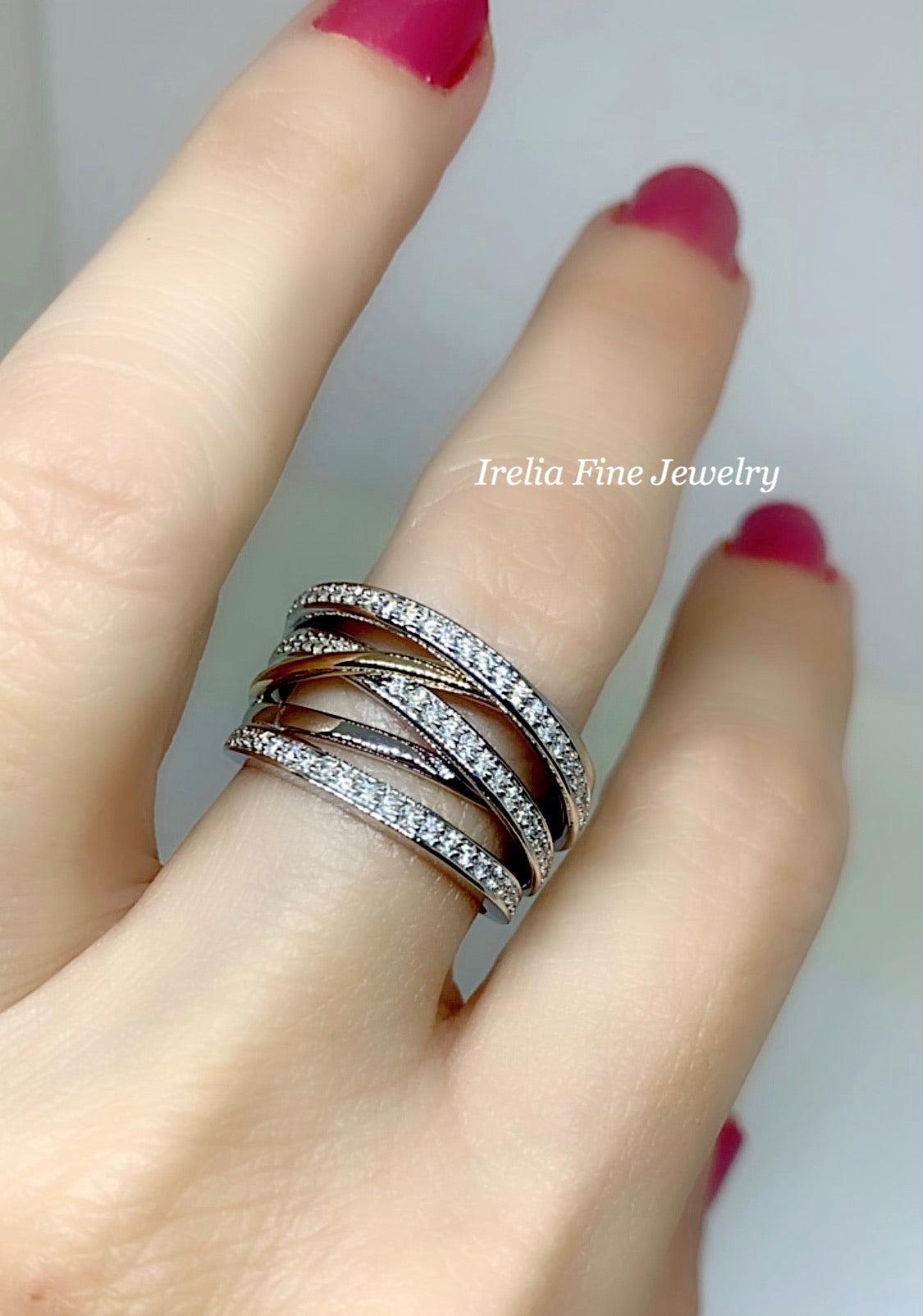 14K White/Yellow 1/2 CTW Diamond Ring, Size 7