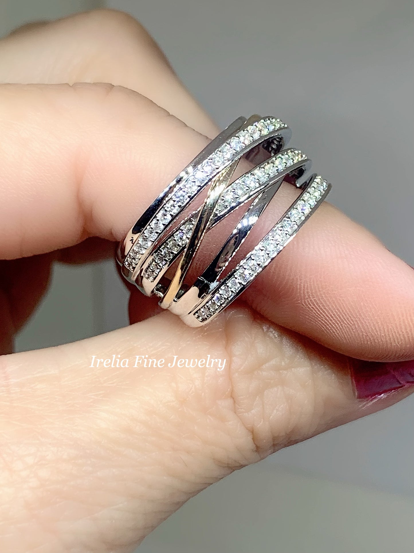 14K White/Yellow 1/2 CTW Diamond Ring, Size 7