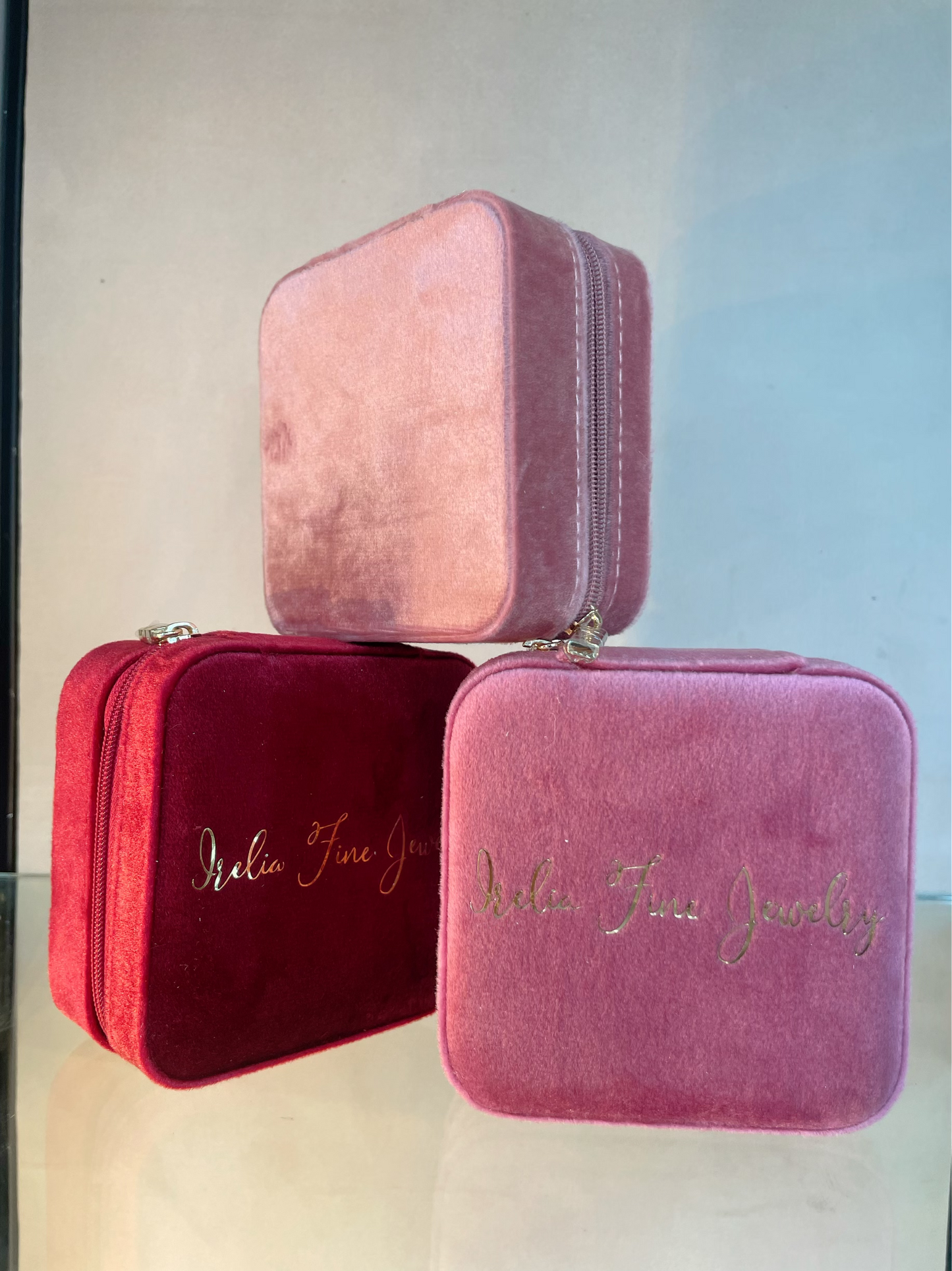 Square Velvet Jewelry Box