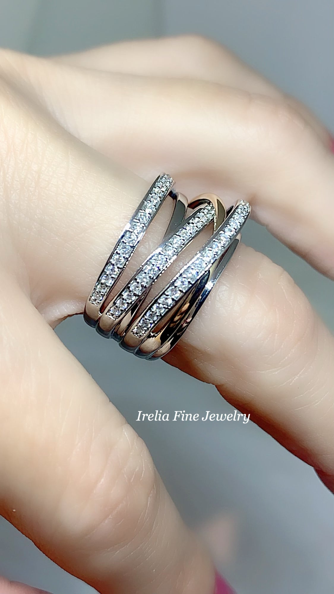 14K White/Yellow 1/2 CTW Diamond Ring, Size 7