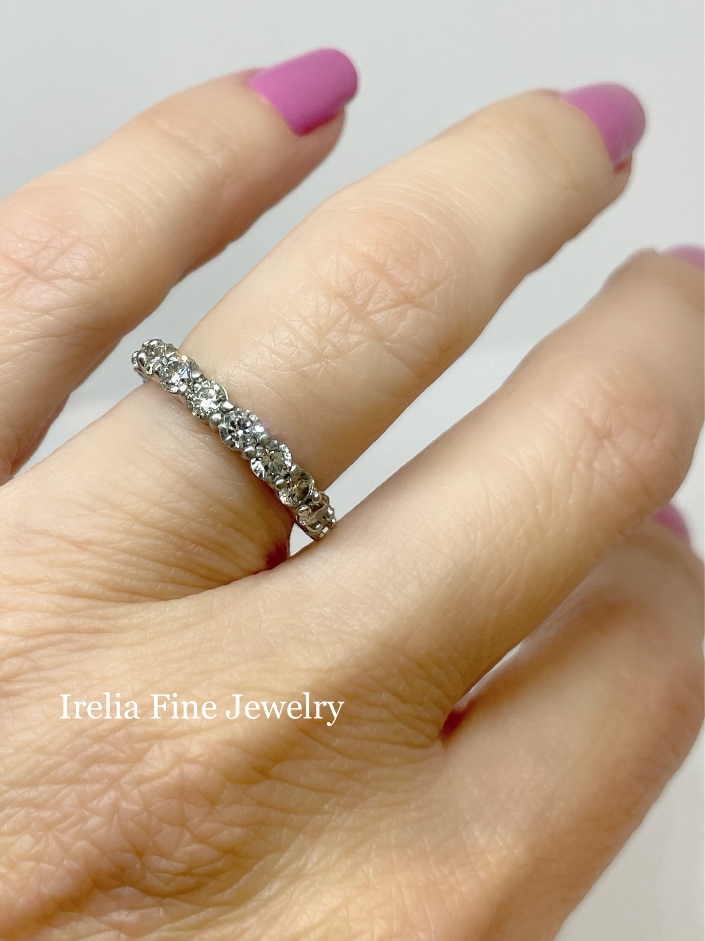 platinum 3 mm Round Anniversary Band